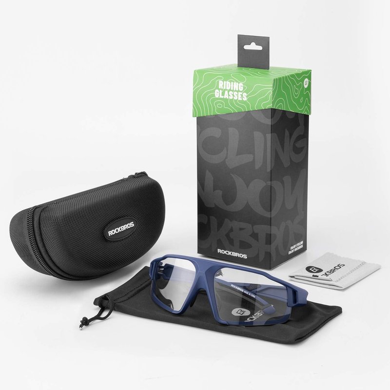 ROCKBROS Photochromic Cycling Glasses for Men Cycling Sunglasses Clear Safety Road Mountain Bike Bicycle Glasses