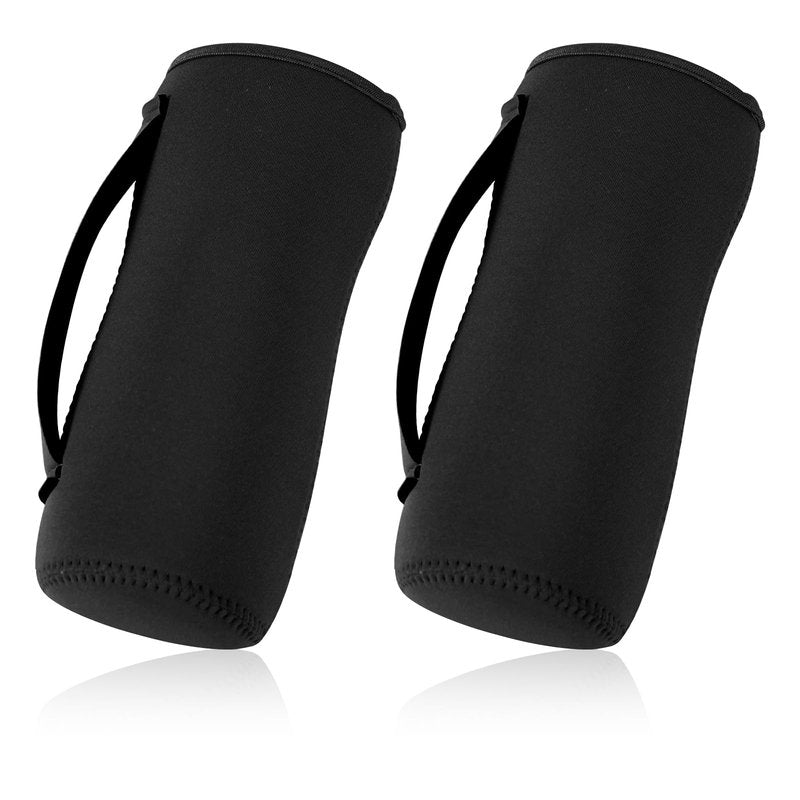 PEUTIER 2pcs Water Bottle Sleeves for Cirkul, 22oz Sleeve for Cirkul Plastic & Stainless Steel Bottle Neoprene Insulated Water Bottle Cover with Handle for Retaining Temperature (Gray)