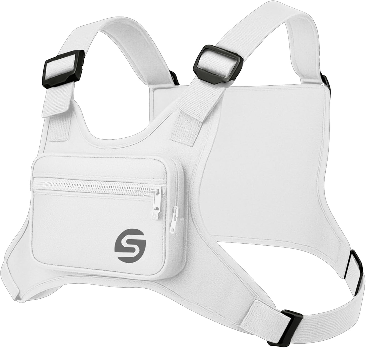 Skiennix Running Chest Pack - Water-Resistant & Adjustable with Collapsible Water Bottle | Reflective Design for Cycling & Hiking