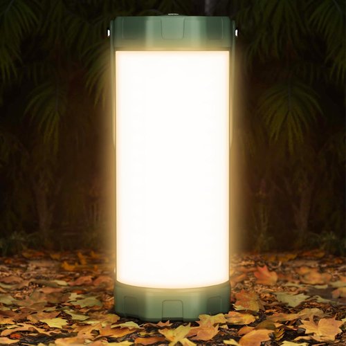 Glocusent LED Camping Lantern - Rechargeable 5000mAh, 80Hrs Battery Life, 1200LM Brightness, IP68 Waterproof