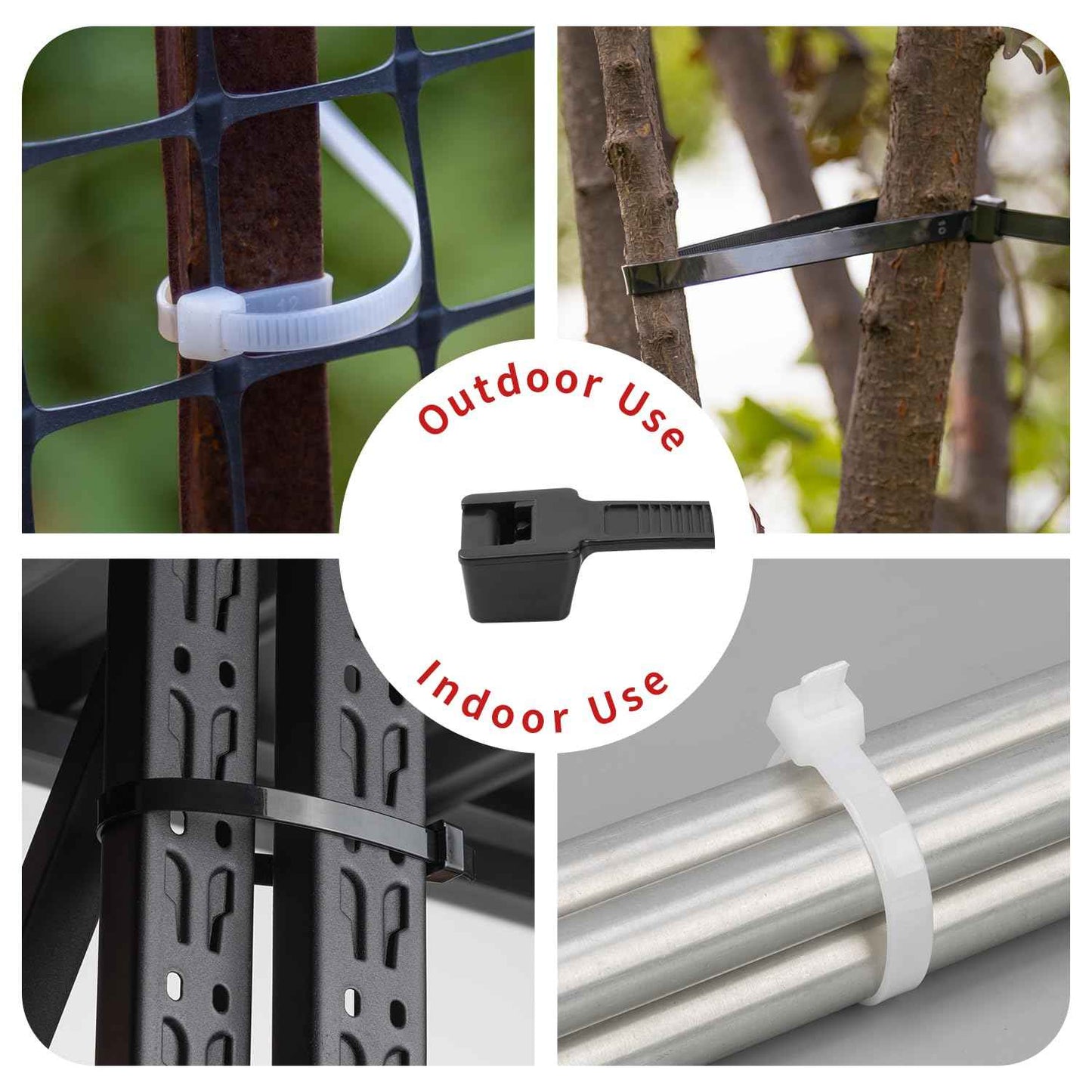 BethTie Black 36inch Zip Ties Heavy Duty 300 PCS, 250 LBS Ultra Strong Plastic Wire Ties, Large Cable Ties Extra Long Tie Wraps, Indoor and Outdoor UV Resistant