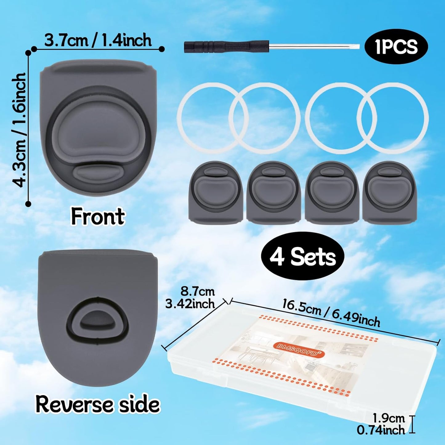 Owala | Replacement Lid Rubber Seal Stopper & O-Ring Gasket Set - Fits 16/19/24/25/32/40 oz Water Bottles