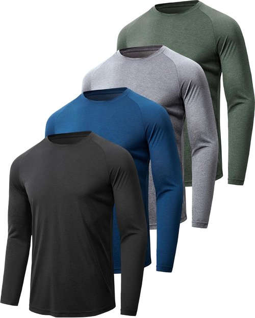 BALENNZ Long Sleeve Tee - Moisture-Wicking Quick-Dry Shirt with UV Sun Protection for Men