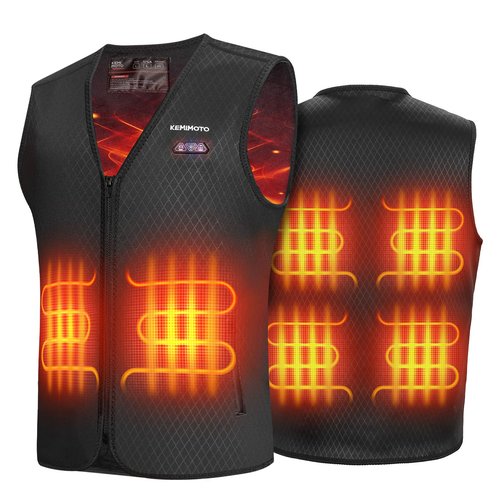 KEMIMOTO Heated Vest for Men, Electric Warming Vest for Hunting & Winter Sports (Battery Not Included)