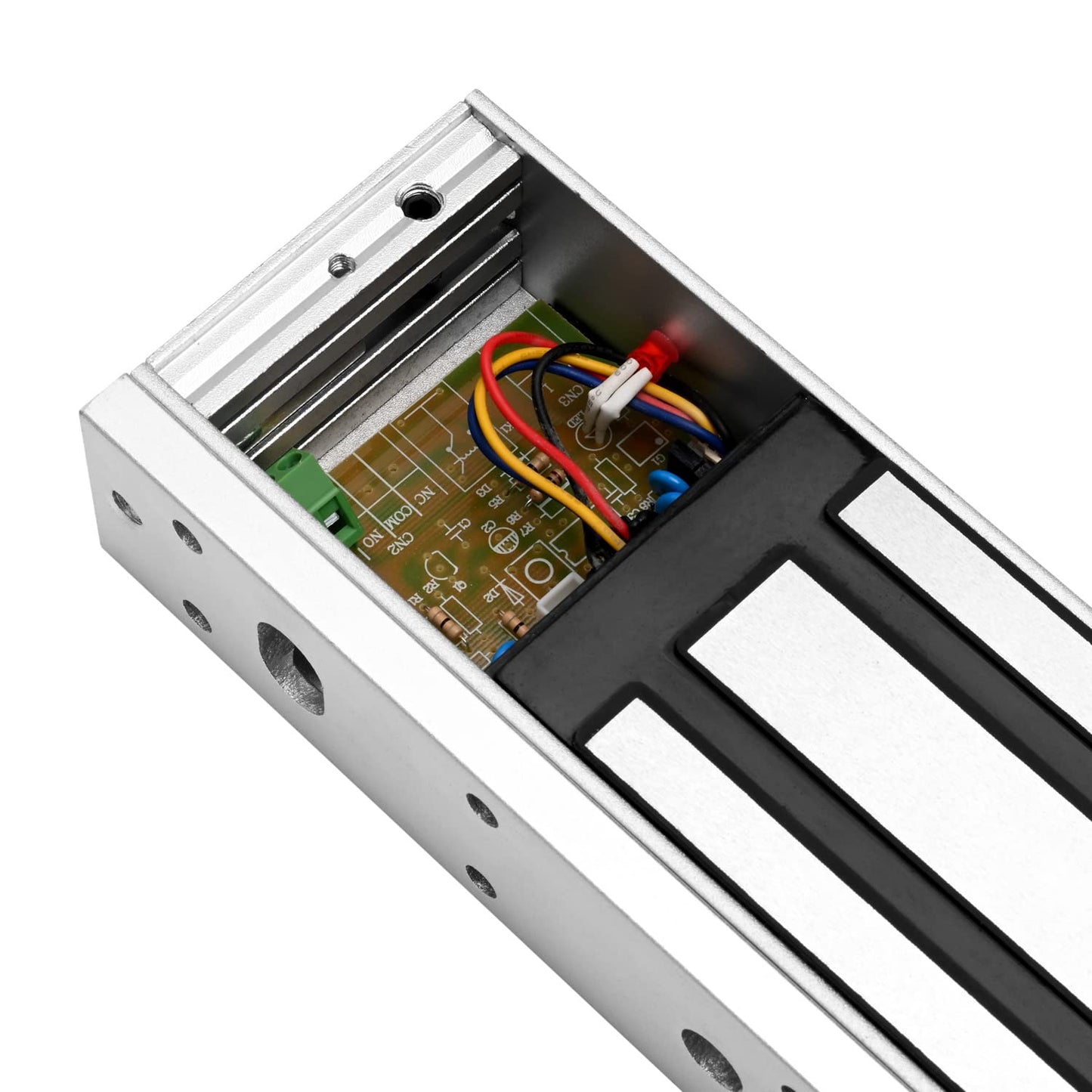 Electric Magnetic Door Lock - 500KG/1200LBS Force, 12V NC Mode Access Control Lock for Metal, Fire Proof, Wooden, Glass Doors