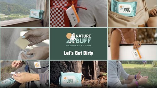 Nature Buff 2-Pack Biodegradable Soap Unscented Travel-Sized Camping Soap Bars -All-In-One Backpacking Essentials Outdoor Recreation Soap Bar and Washcloth