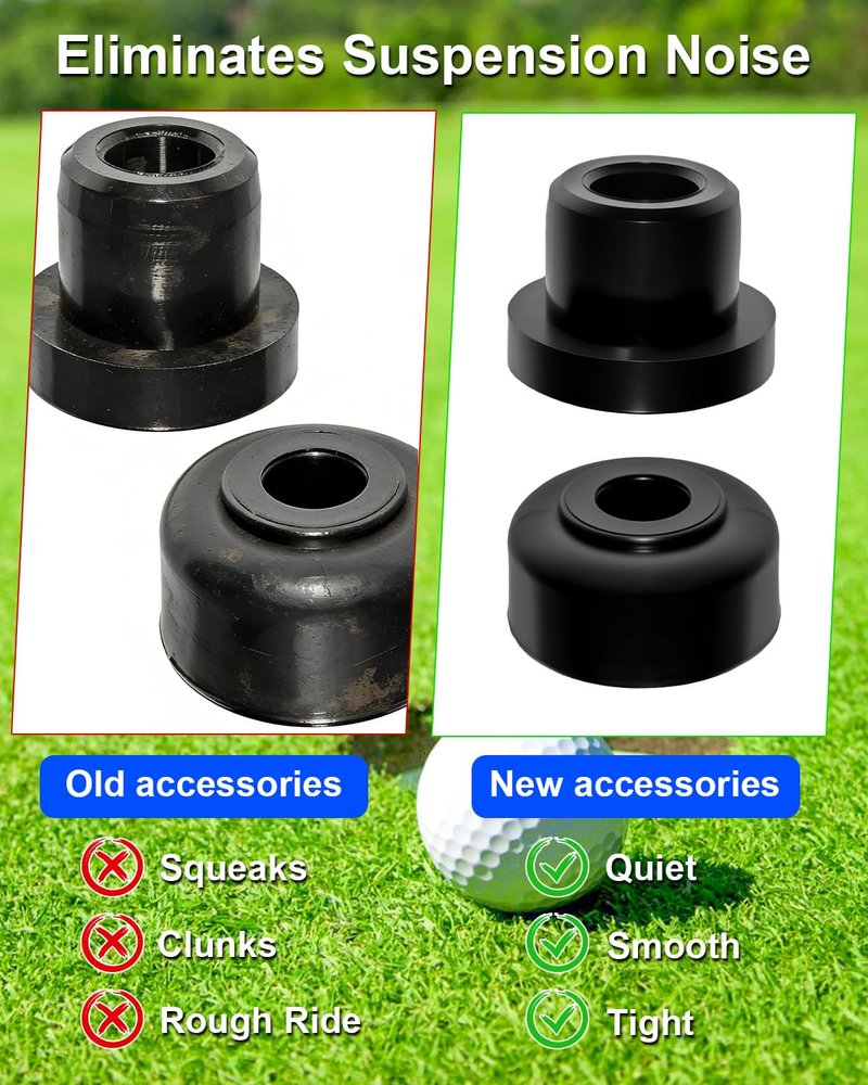 WQZLNX Golf Cart Lift A-Arm Bushing Kit Fit for GTW Front Lift and MadJax MJFX A-Arm Lift, Golf Cart Lift Bushings Kit, Black