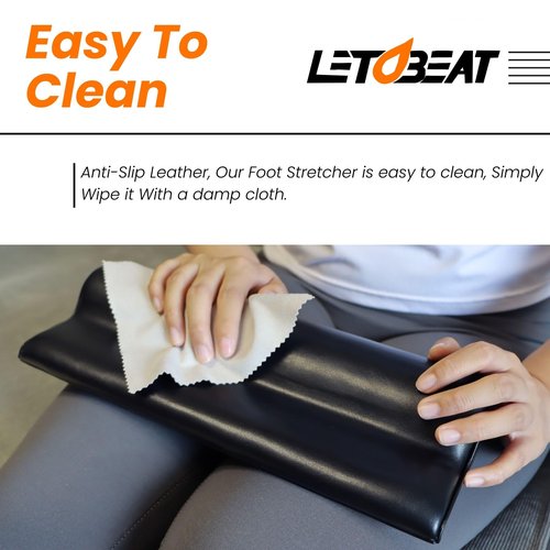 LETOBEAT Plantar Fasciitis Foot Stretcher - Anti-Slip Leather, Toe Stretcher for Plantar Fasciitis Pain Relief, Relieves Heel and Arch Support