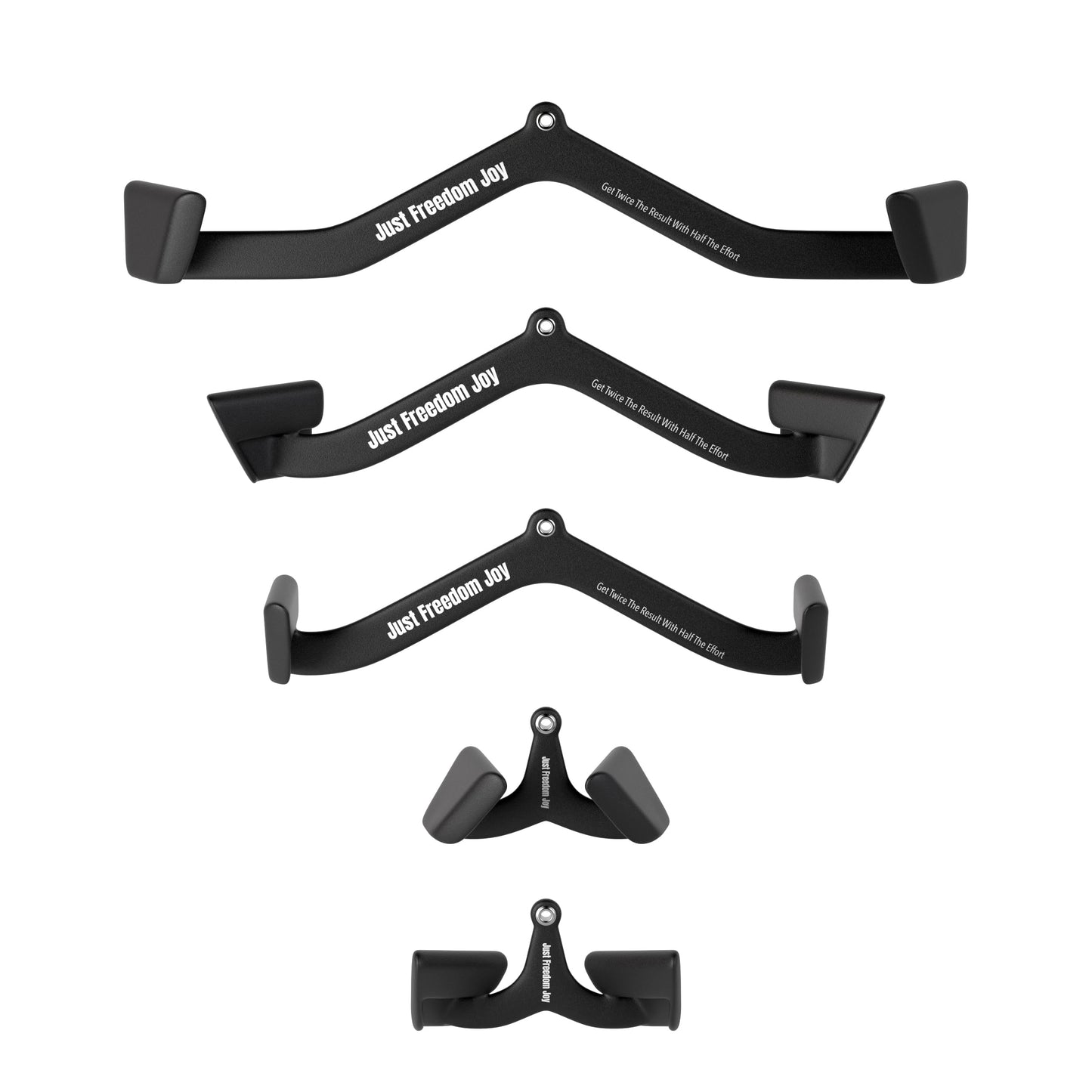 JFJ LAT Pulldown Attachment - V Bar & T Bar for Cable Machines - Heavy-Duty Steel with Rubber Coating - Ergonomic Grip - NEW JFJ03