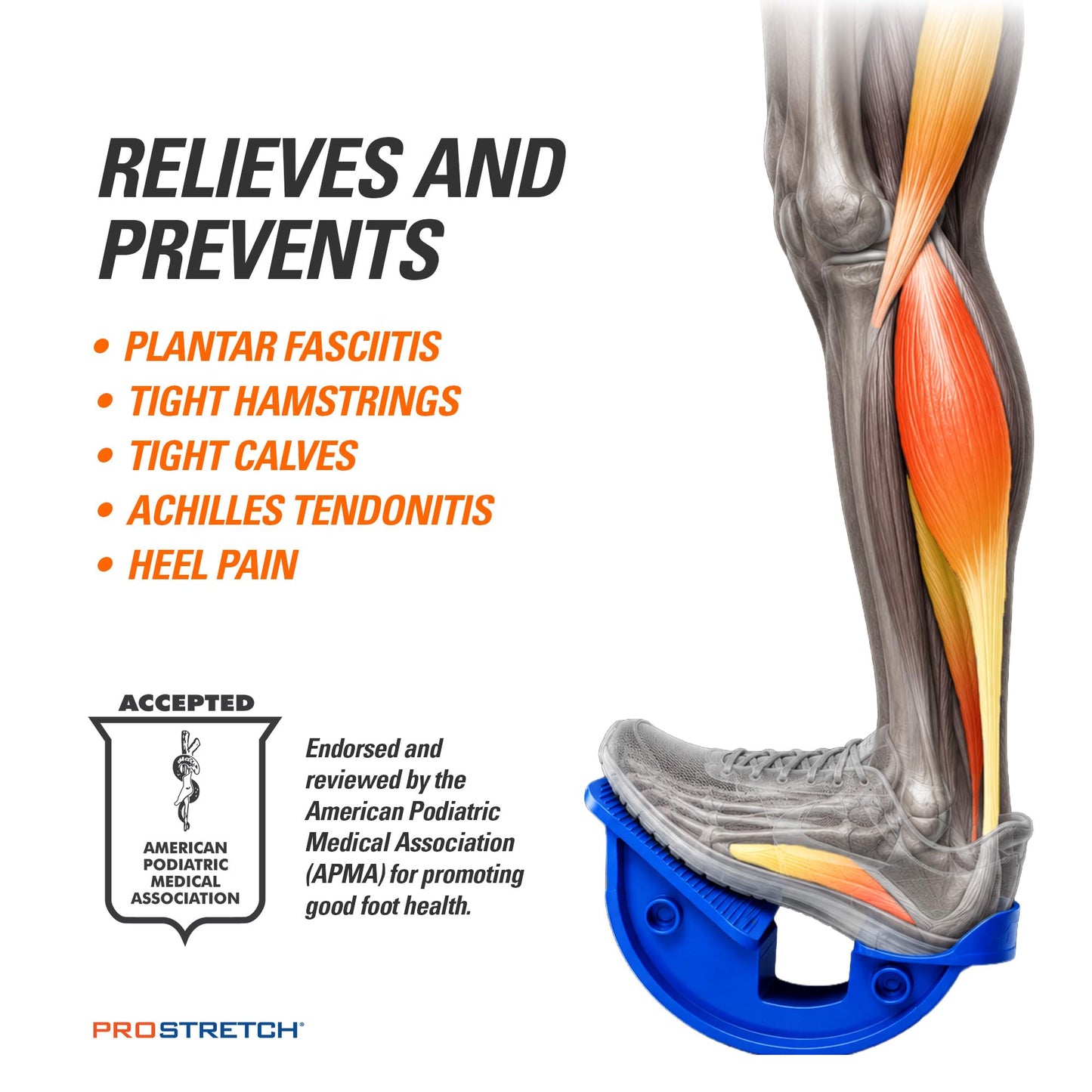 ProStretch Original, Calf Stretcher for Plantar Fasciitis & Tight Calves
