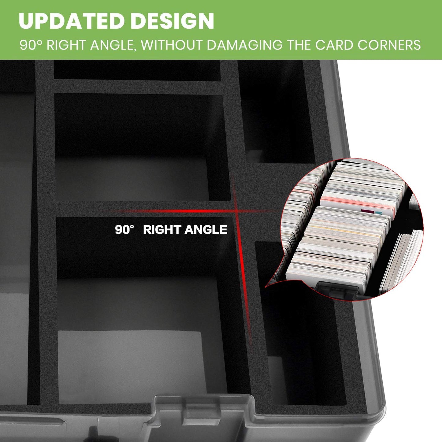 ALKOO 2200+ Trading Card Storage Box for MTG/for CAH, for Sports/Game Cards