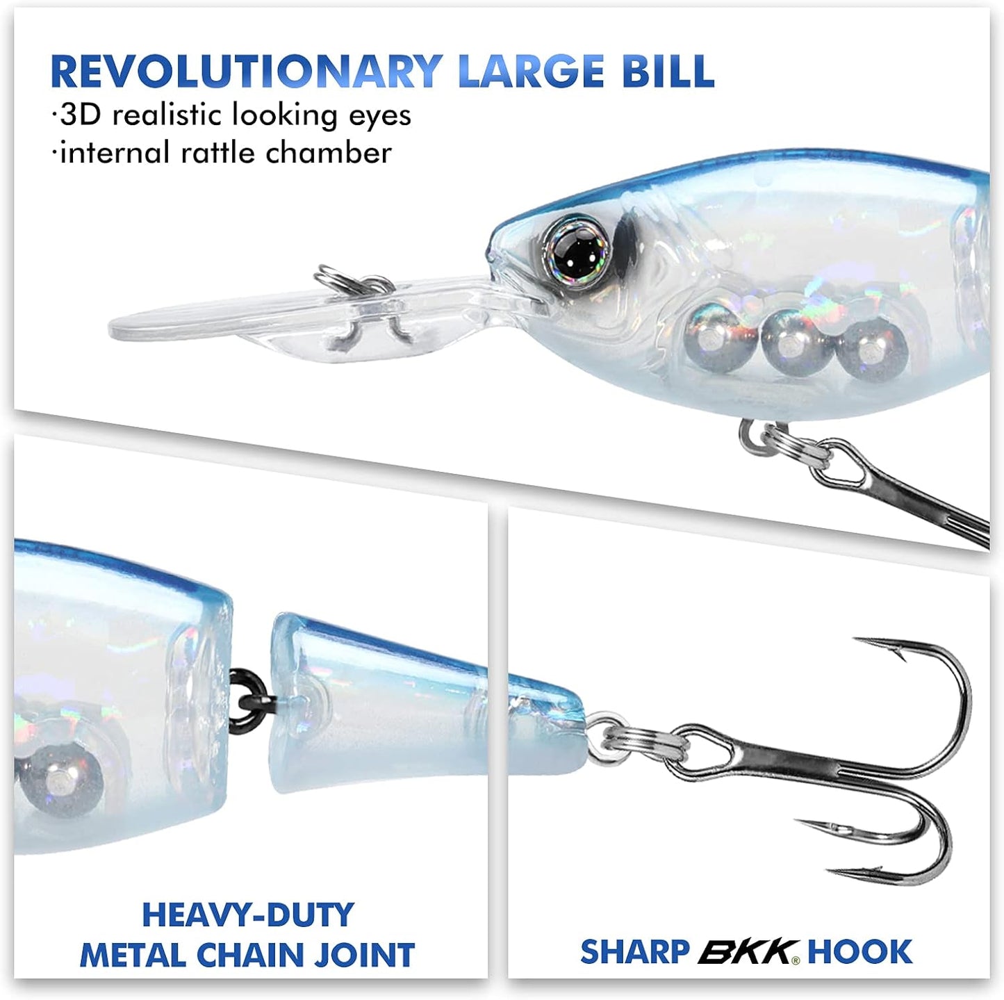 TRUSCEND Fishing Lures - Easy Catch Swimmax with BKK Hooks | Lifelike Wiggling Action for Bass, Trout, Walleye, Crappie