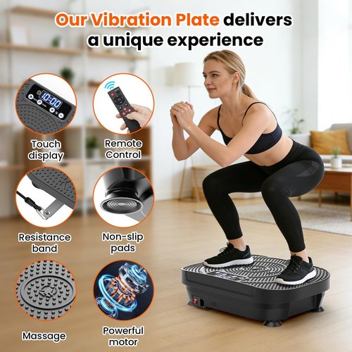 AXV Vibration Plate - Full Body Shaker Exercise Machine for Weight Loss & Lymphatic Drainage