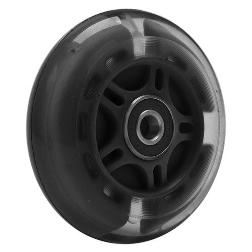 80mm x 24mm Flash Rear Wheel M8x43 44 45 46 47mm Axle Set For Foldable Micro Mini 2 3 4 Wheel Kids Scooter Kickboard Repair Tool (Black)