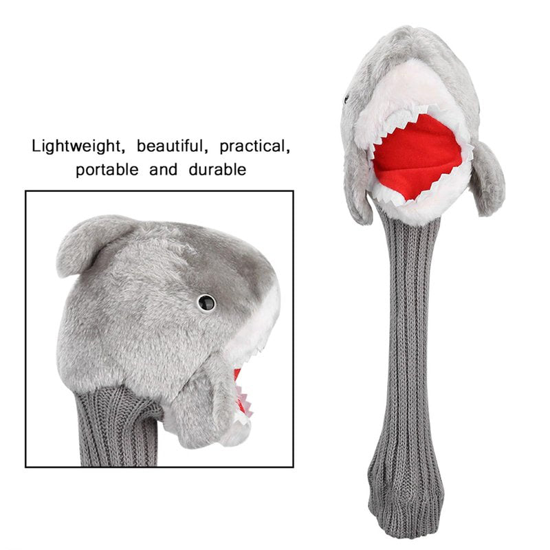Ejoyous Golf Headcover, Shark Funny Golf Headcover, Animal Golf Wood Driver Headcover, Universal Fit Any Brand 3 and 5 Wood Driver