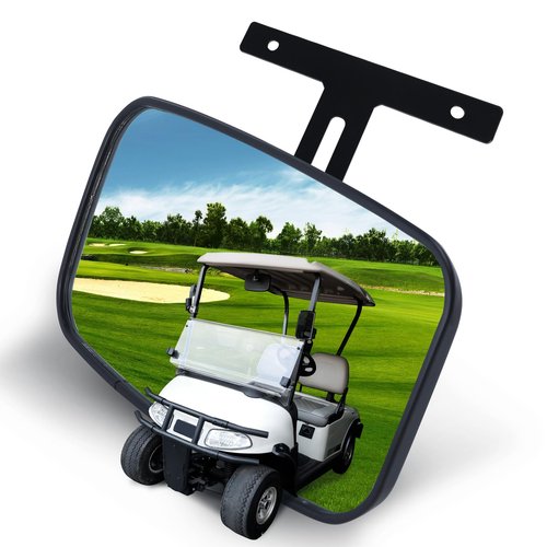 LUXEMOTO Universal Rearview Mirror, Extra Wide Rear View Mirror 360° Adjustable Convex Center Panoramic Interior Mirrors for EZGO, Yamaha, Club Car Golf Cart Accessories