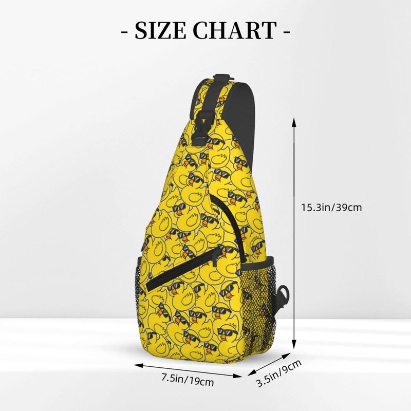 Sling Backpack Trendy Sling Bag Multipurpose Crossbody Sling Travel Hiking Crossbody Shoulder Backpack (Duck)