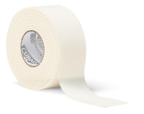 CURAD Performance Series Premium Porous Cotton Tape, 1" x 10 yd. Box of 12, White