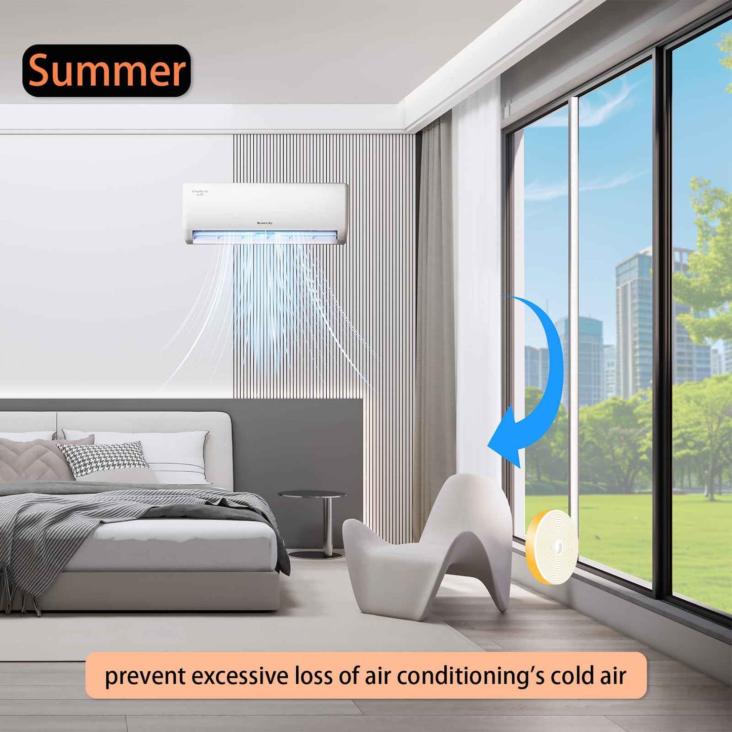 Weather Stripping,Weather Stripping for Door,Strong Adhesive, Lightproof, Soundproof Foam,Door Seal Strip for Door Frame,Window Frame(White,1 in x 1/4 in x 26Ft)