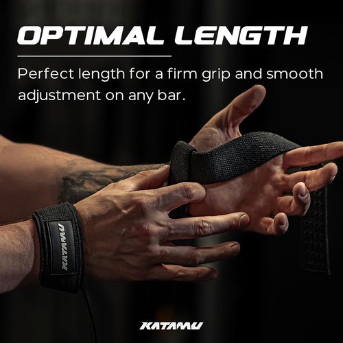 Katamu Weightlifting Straps - Premium Support for Men & Women | Enhance Squat & Powerlifting Performance