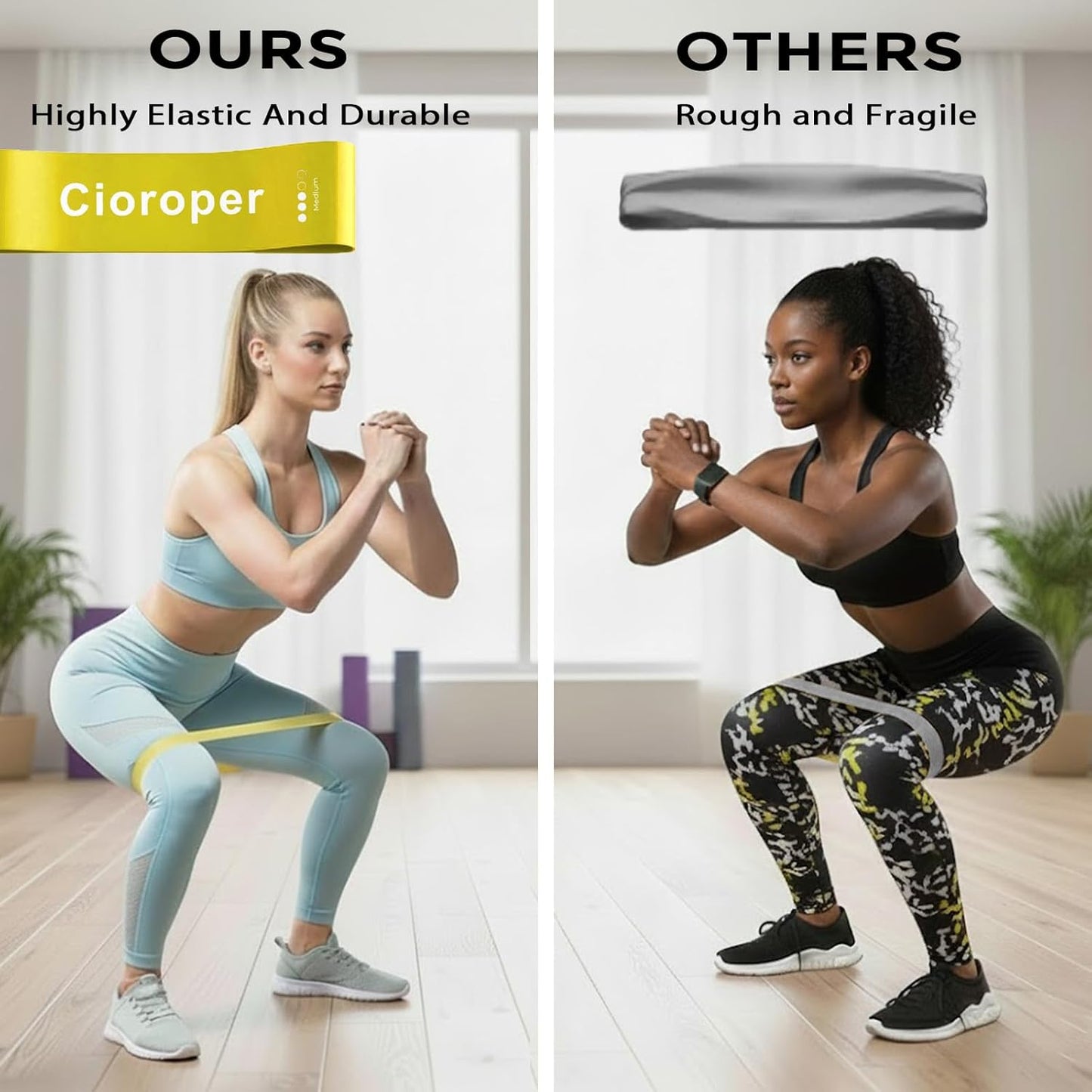 Skiennix Resistance Bands - Versatile Workout Loop Bands Set for Men & Women | 5-Piece Kit for Stretching, Pilates, Yoga, and Physical Therapy