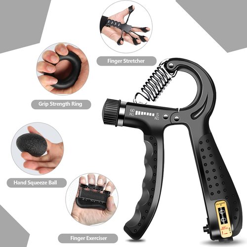 Grip Trainers - Forearm Strengtheners & Finger Trainers for Enhanced Grip | 5-Pack