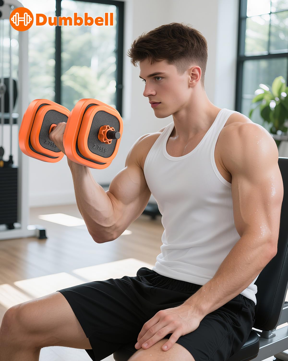 Adjustable Dumbbells Set, 45/65/85 Lbs Free Weight Set with Connector, 4 in 1 Dumbbells Set for Home Gym Workout
