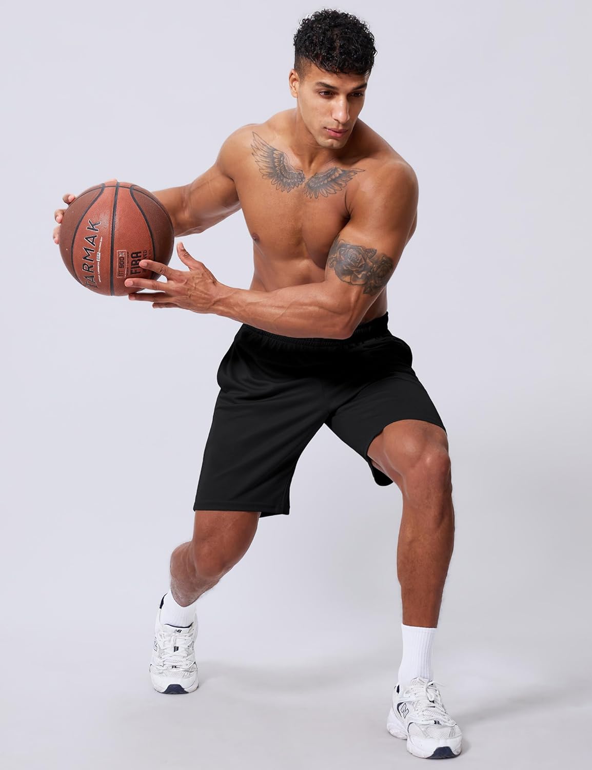 Skiennix Men's Athletic Shorts - Quick-Dry Mesh Basketball Shorts | Lightweight 9-Inch Inseam