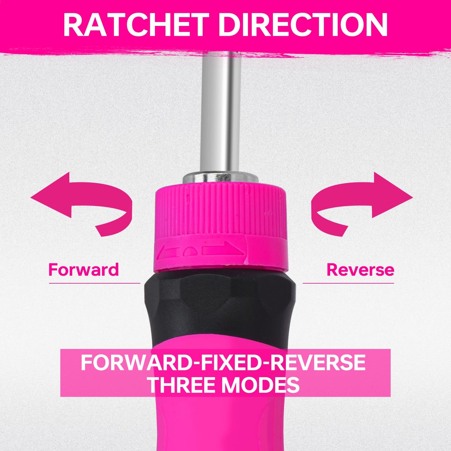 32-in-1 Ratcheting Screwdriver Set, 90&240mm Ergonomic Cushion Grip Handles, Includes Torx, Phillips, U-shape, Pozi, Slotted, Hex Bit Set for Women Men DIY Office & Home Repair, 32PCS Hand Tools Kit