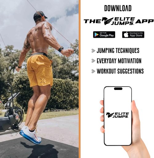 Elite Jumps Beaded Jump Rope - Crossover Design for Enhanced Exercise | 1” Segmented Ropes