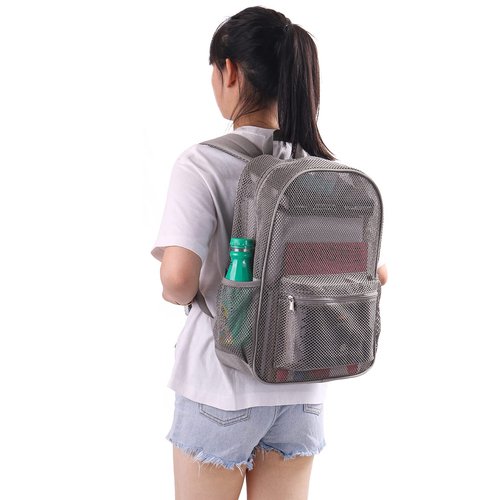 Oraben Duty Mesh Backpacks for Adults,See Through Backpack for Swimming Work Outdoor, Diving Backpack Carry Portable Oxygen Concentrators (Grey)