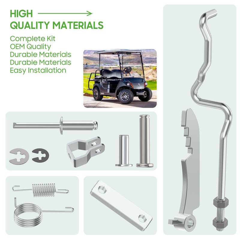 10L0L Golf Cart Brake Pedal Park Hook/Hanging Plate Separation Kit, Suitable for Yamaha G29 Drivr 2007-2012.5 Golf Cart OEM# JW1-F5659-00 JW1-F5658-00 JW1-F5666-00 JW1-F7275-00