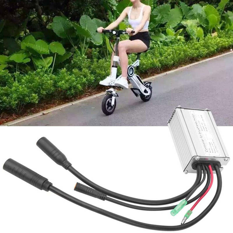 MUNEFE Ebike Controller, Brushless Motor Controller, Controller Brushless Waterproof Adapter for E Bike Electric Scooter 36V 48V Motor