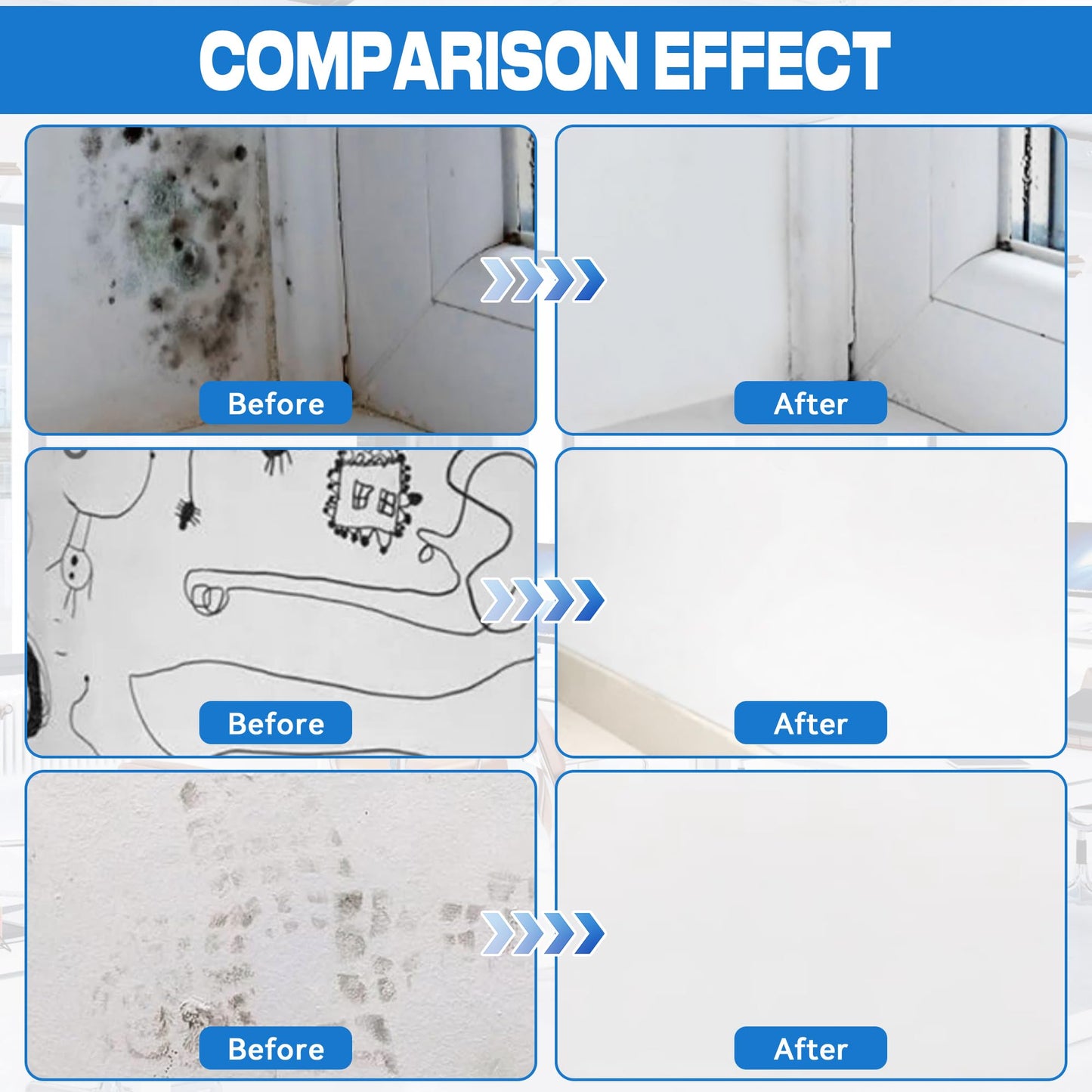 White Paint for Wall, Portable Integrated Paint Roller for Effortless Cleaning & Pristine Walls, Small Roller Brush Repair Kit Remove Stains, Scratches, Yellowing, Water-Based, Ready to Use