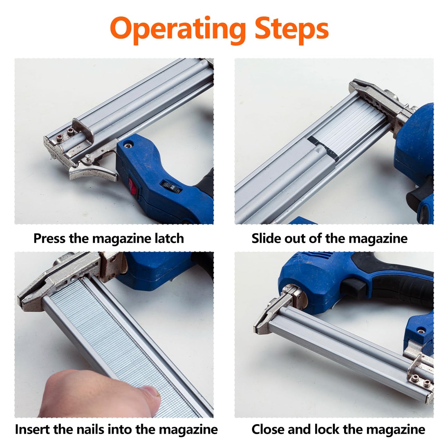 SITLDY 18 Gauge Galvanized Brad Nails Brown T-head 5 Sizes 1500-Pack (5/8"+3/4"+1"+1-1/4"+2"),300 per size, Assorted Size Project Pack, for Pneumatic, Electric 18GA Brad Nailer Gun