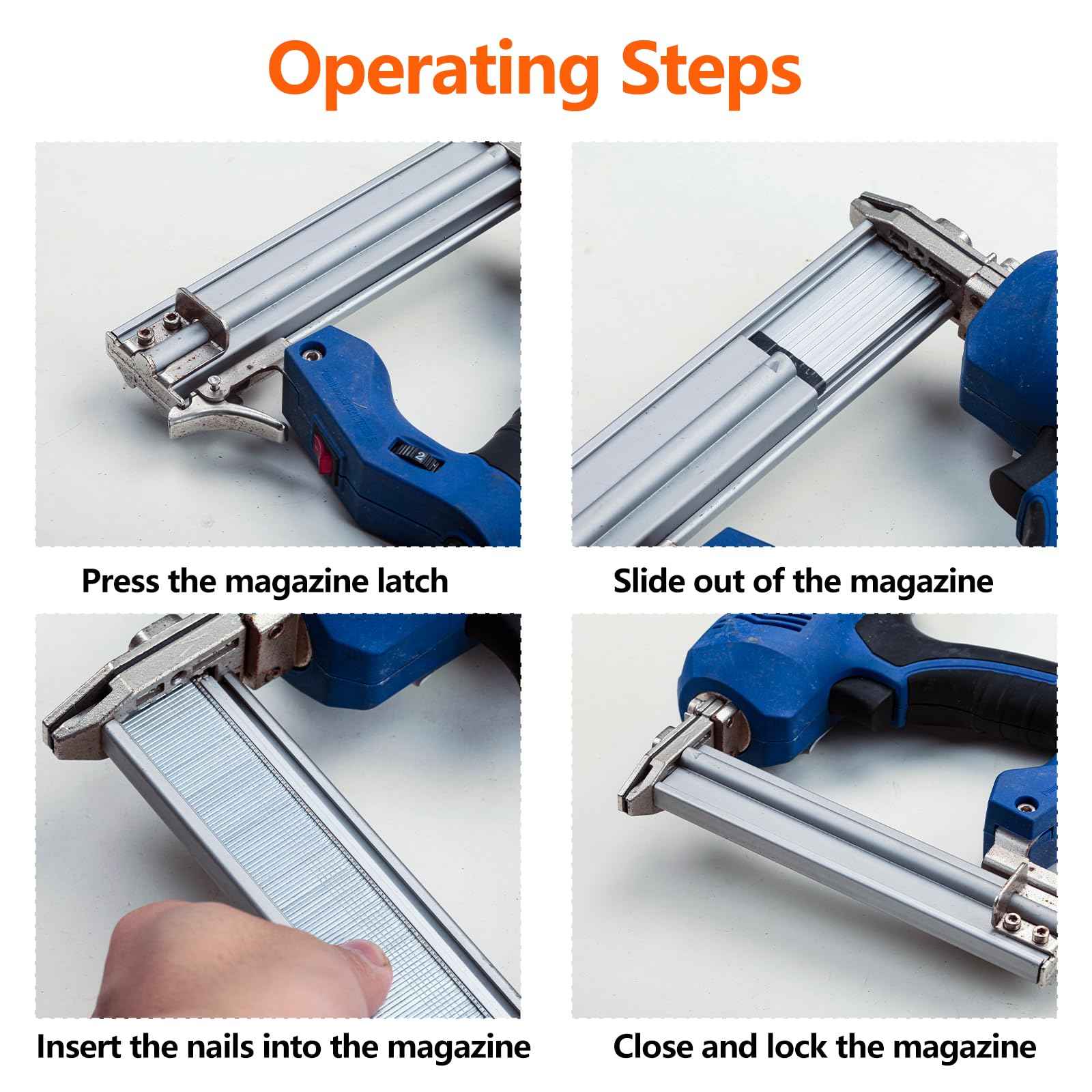 SITLDY 18 Gauge Galvanized Brad Nails Brown T-head 5 Sizes 5000-Pack (5/8"+3/4"+1"+1-1/4"+2"),1000 per size, Assorted Size Project Pack, for Pneumatic, Electric 18GA Brad Nailer Gun