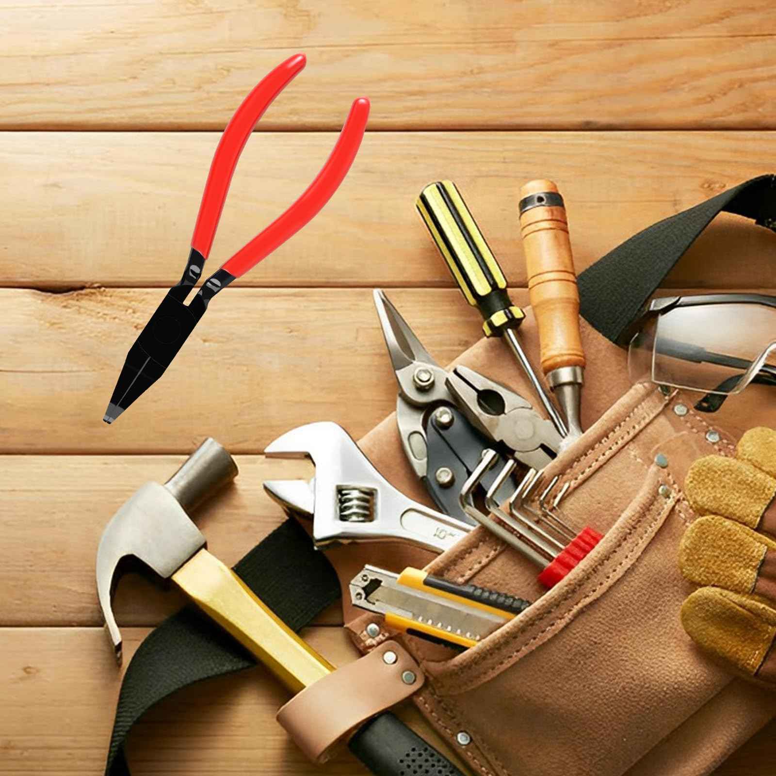 Steel Metal Hand Seamer, 7-Inch Small Metal Sheet Straight Bender Plier Tools, Flattening Metal Made Easy Form Edge Seamer Seaming Plier for Bending and Flattening Sheet Metal Hand Tool