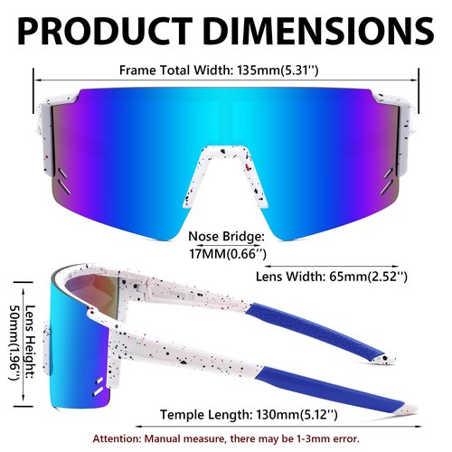 FEISEDY Kids Sunglasses Youth Baseball Sun Glasses, UV400 Sports Teens Cycling Shades for Boys Girls Age 8-16 B0048