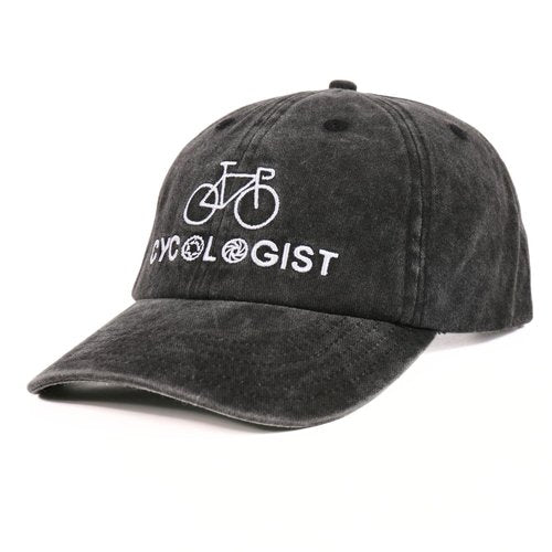 InnoBeta Cyclist Gifts for Men - Cycologist Bicycle Hat - Road Cycling Embroidered Baseball Cap Grey