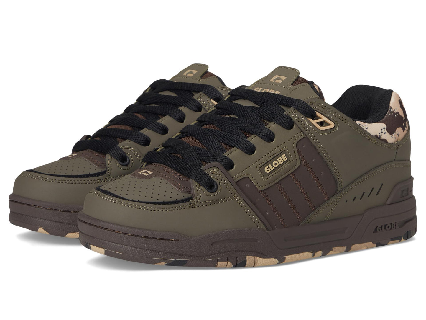 Globe Men's Fusion Mud/Camo 7 Medium