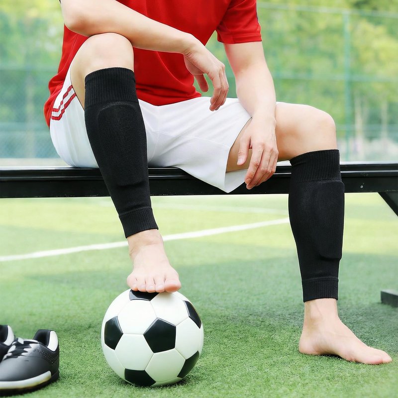 Vidroxin 3 Pairs Pre Cut Soccer Socks, Soccer Leg Sleeves Compatible With Grip Socks for Football Baseball Softball Rugby