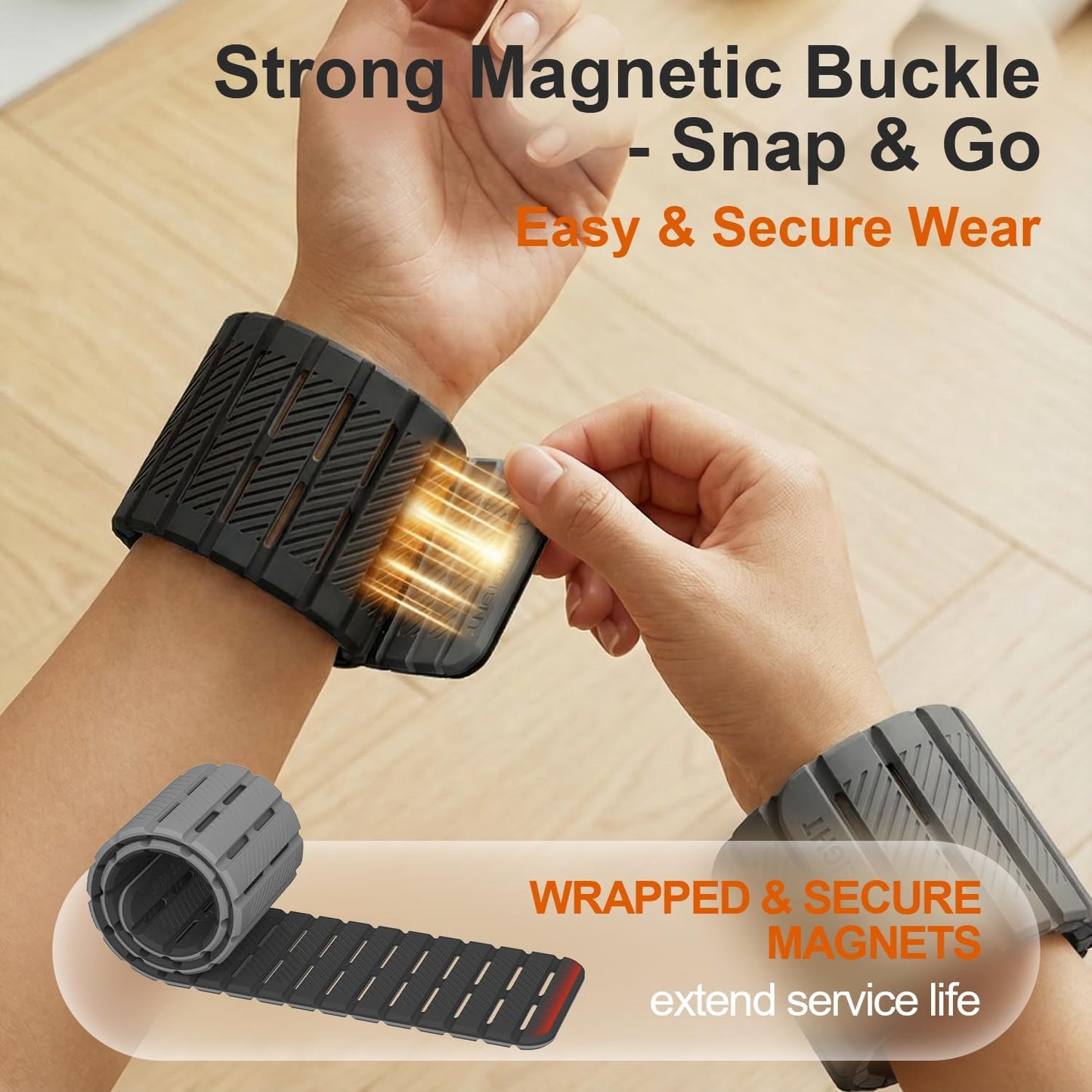 SE7EN Magnetic Ankle Weights - Adjustable 1 lb Set of 2 for Pilates, Yoga, Pool & Gym Workouts
