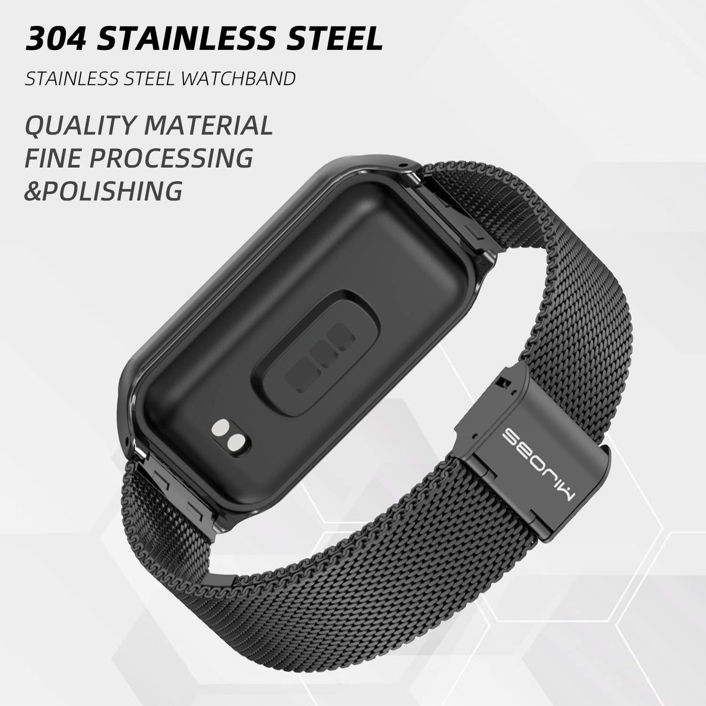 MIJOBS Metal Replacement Strap for Amazfit Band 7 - Compatible with Amazfit 7 Fitness Tracker
