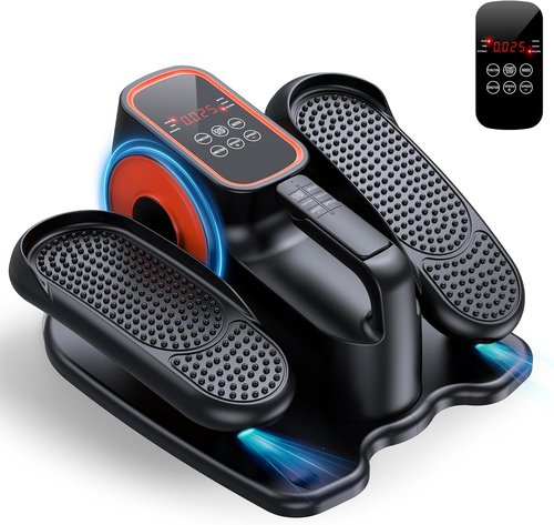 DUREXO Under Desk Elliptical - Quiet Portable Leg Exerciser for Seniors | 12 Adjustable Speeds with Remote Control