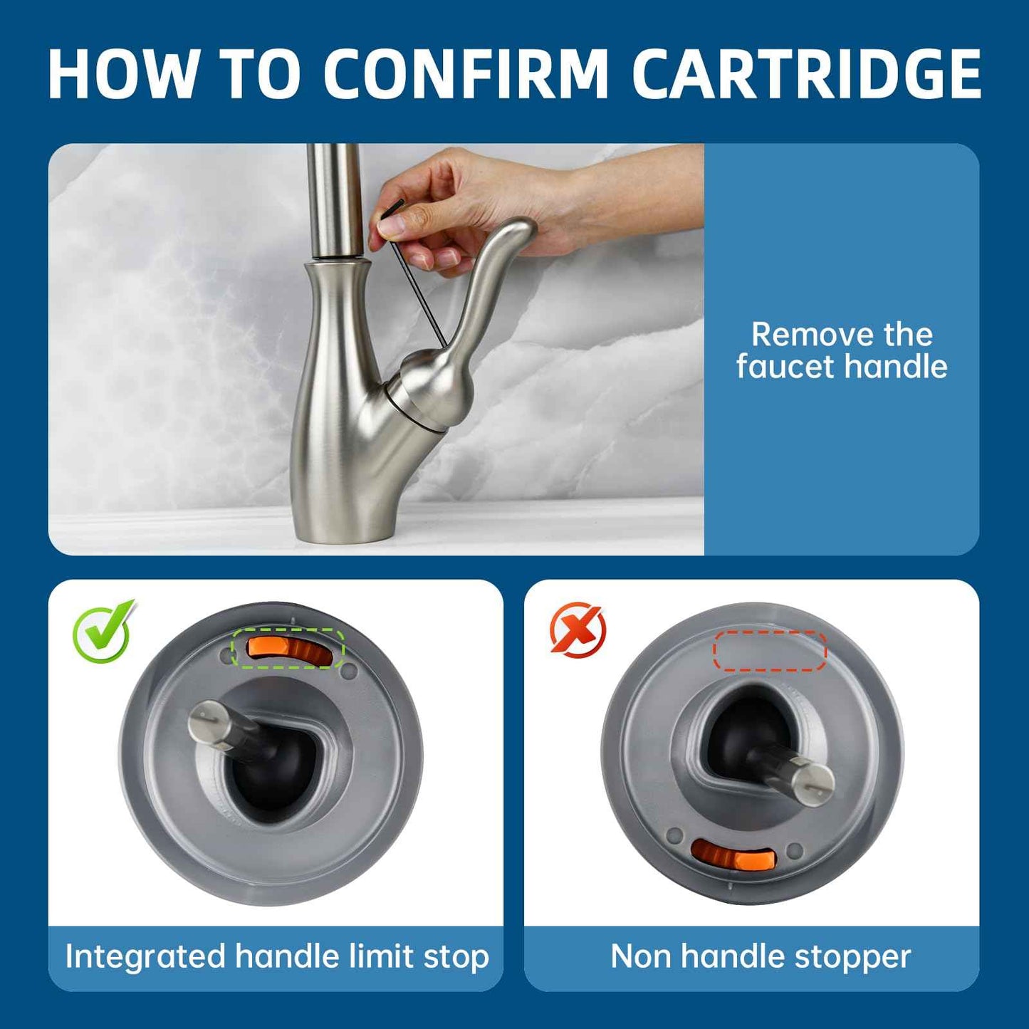 RP50587 Cartridge Compatible with Delta DST Single Handle, Replacement for Kitchen & lavatory Single Handle Faucet Valve
