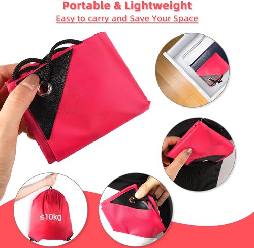 GoodtoU Drawstring Backpack - Durable Nylon Cinch Sack Gym Bag for Sports & Travel | 20 Pcs, Cherry