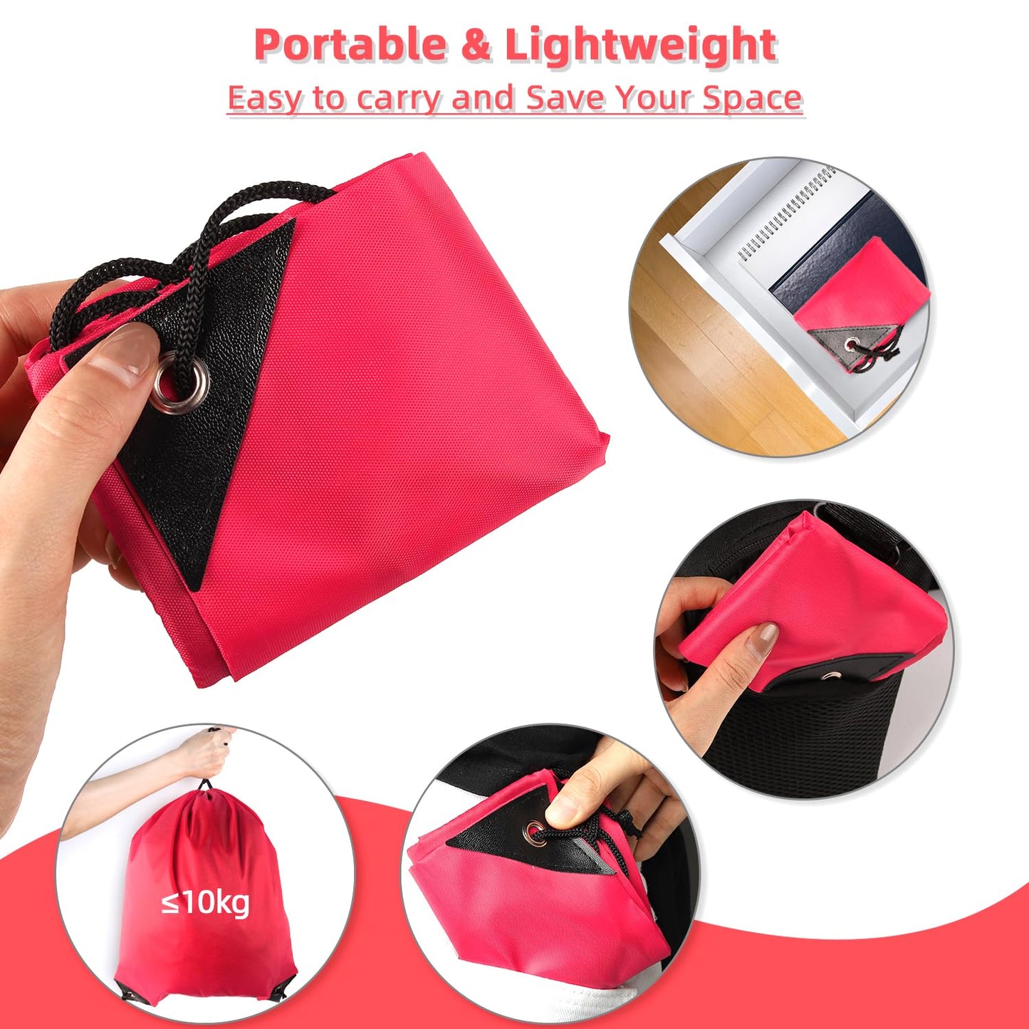 GoodtoU Drawstring Backpacks, 100 Pieces Nylon Backpack Cinch Sack Drawstring Gym Bag for Sport, Traveling, Team (Cherry)
