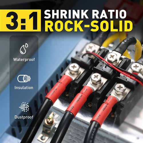 Haisstronica 340 PCS All-In-One Electrical Connector Set - Solder Seal Wire Connectors & Heat Shrink Tubing
