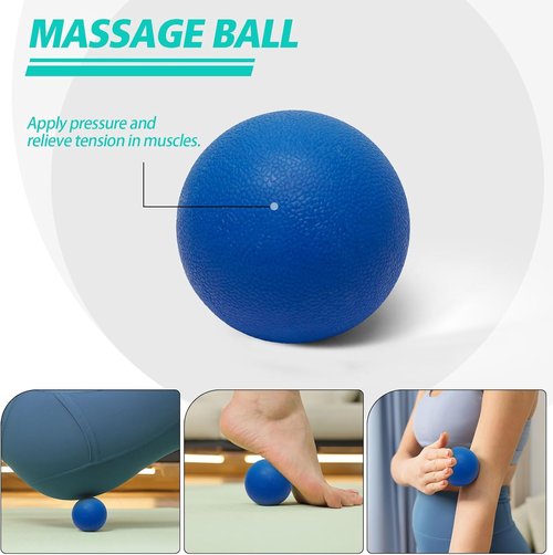 Krightlink 5-in-1 Foam Roller Set - Deep Muscle Massage & Trigger Point Release | Blue Wave