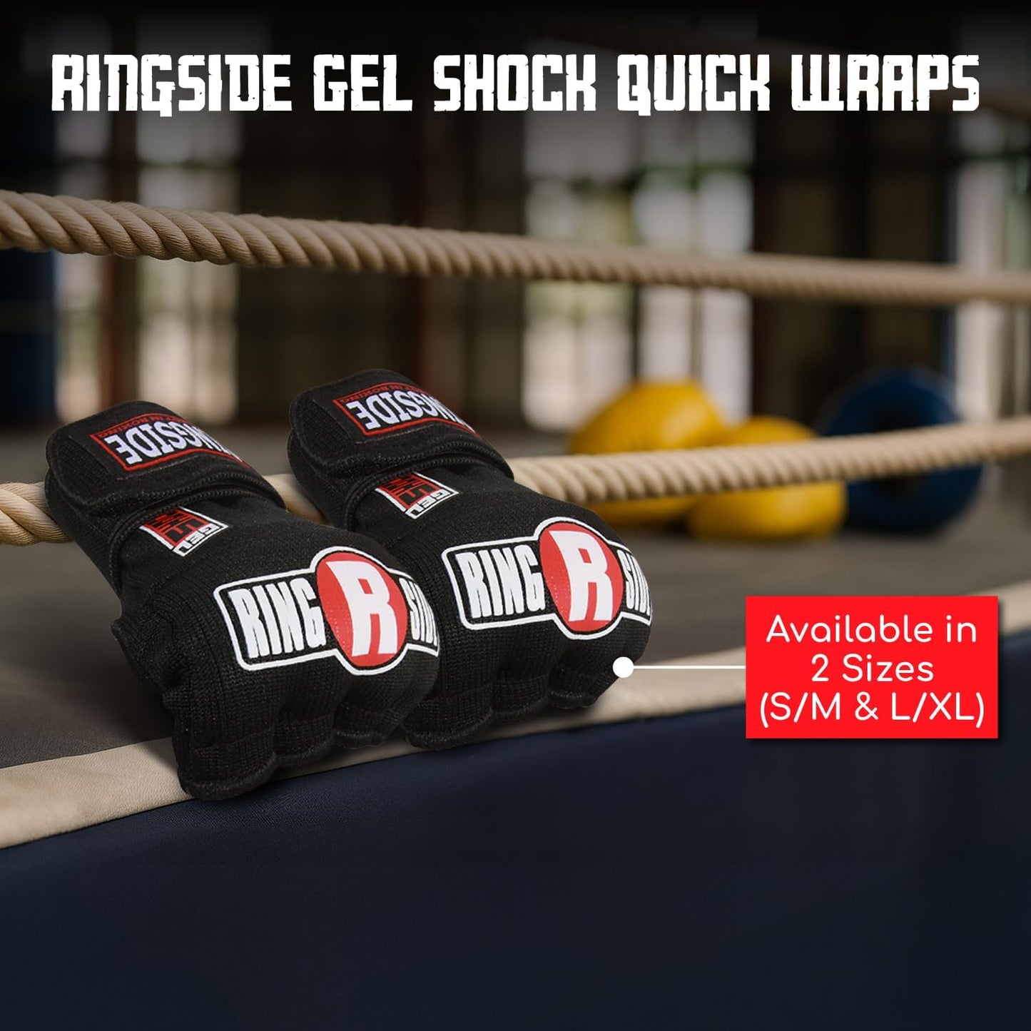 Ringside Gel Shock Quick Wraps - Impact-Absorbing Hand Wraps for Boxing, MMA & Martial Arts